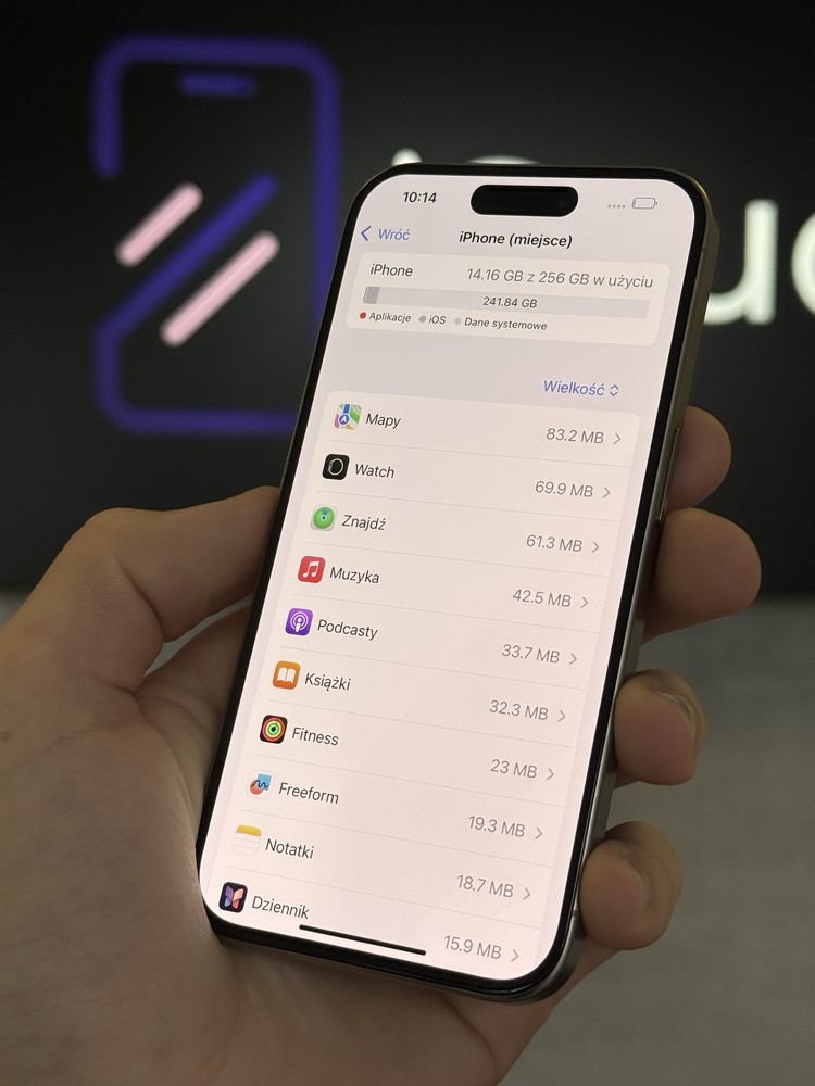 RATY 0% iPhone 15 Pro 256GB BATERIA 93% GWARANCJA 12 miesięcy!!!