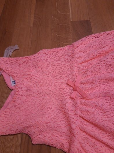 Рожево-персикове плаття, як нове, р.122-128 + ПОДАРУНОК