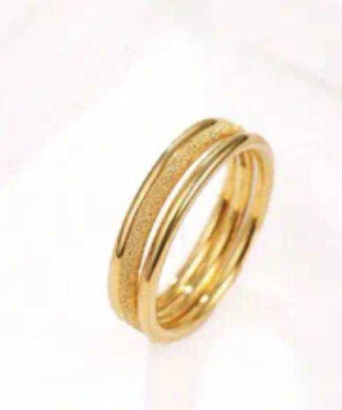 Zestaw 3 pierścionki rozm. 7 pozłacane