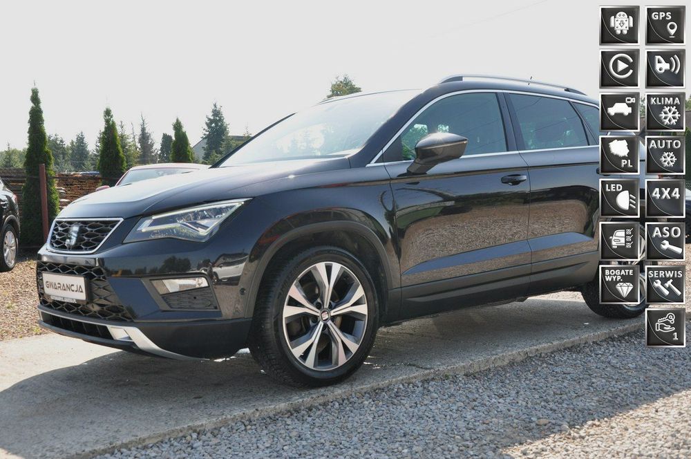 Seat Ateca 4x4|full led|android auto|elektryczna klapa|kamera cofania|panorama