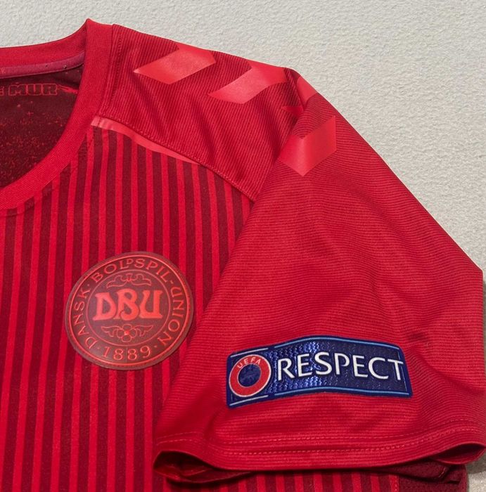 Koszulka Piłkarska Dania 2021 Euro Patch Hummel roz. L