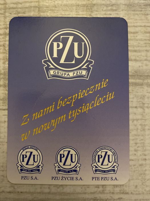 Kalendarzyk PZU na rok 2000