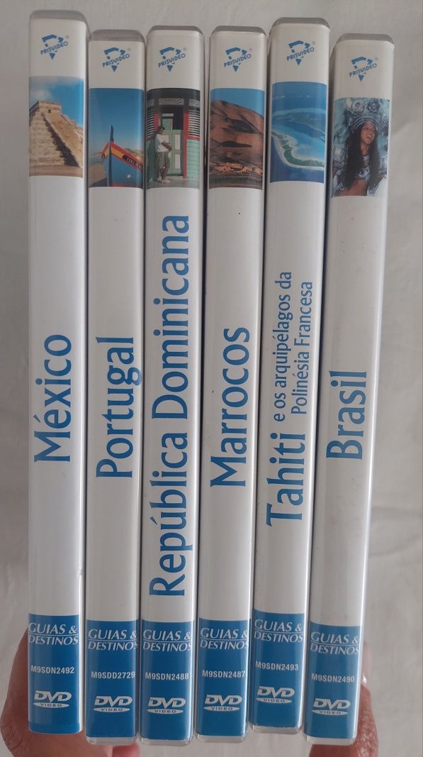 10 DVD's Roteiros/Guias de Viagem