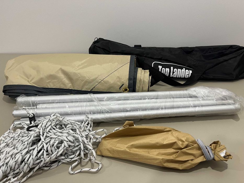 Daszek 3x3m plandeka namiotowa przeciw słońcu / markiza wodoodporna