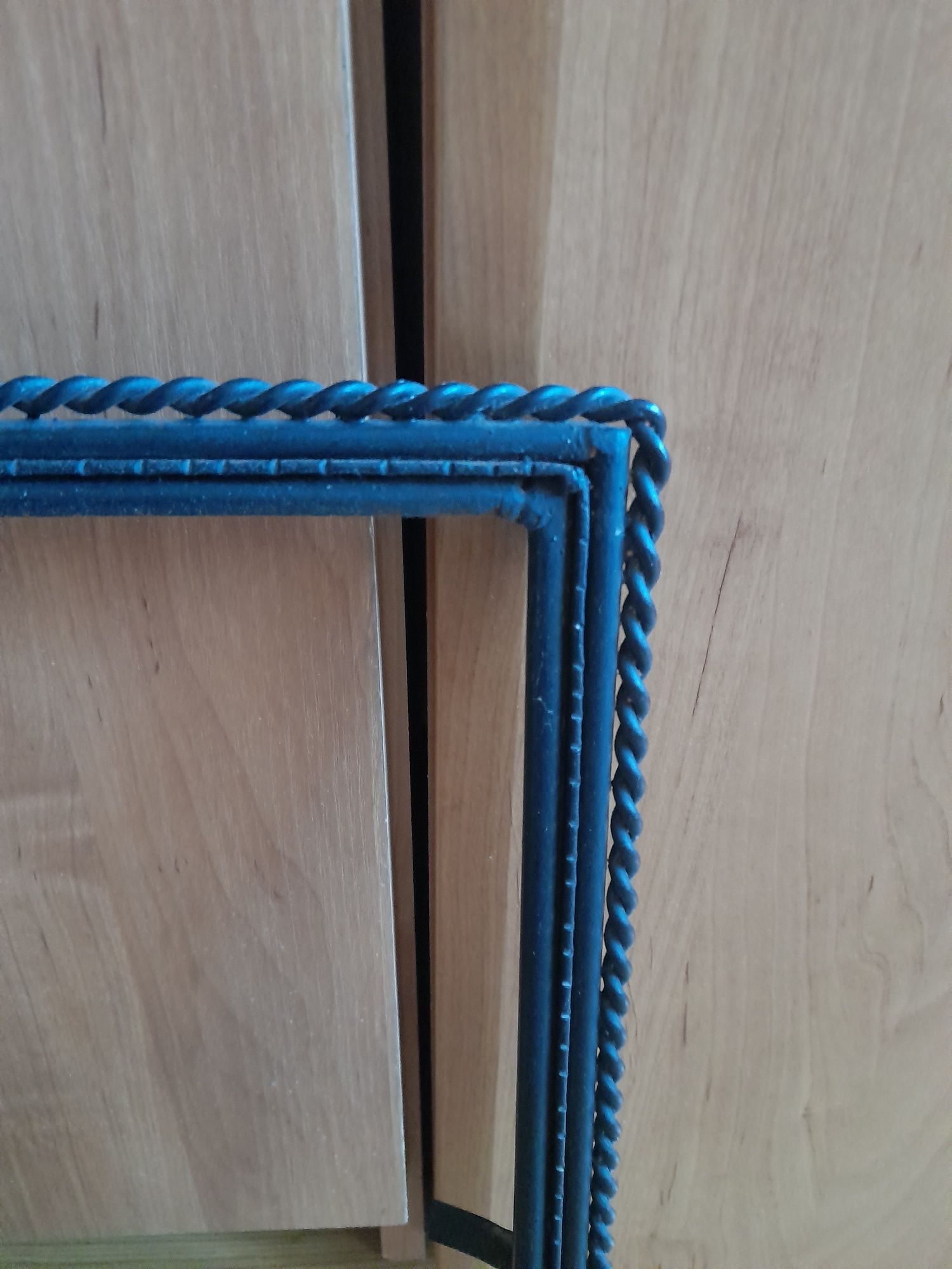 Lustro z metalową ramą z PRL