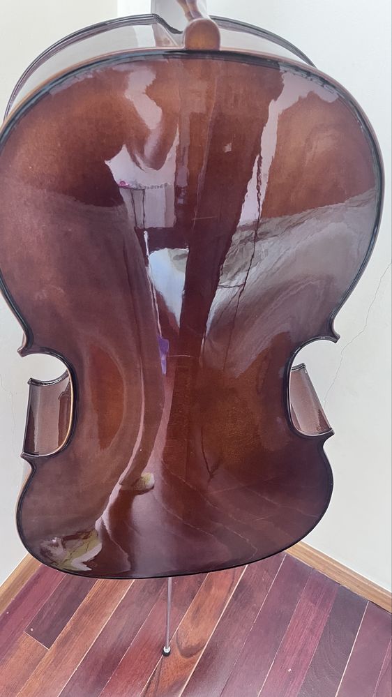 Violoncelo cremona SC-75, 4/4 + arco + capa de transporte + ío