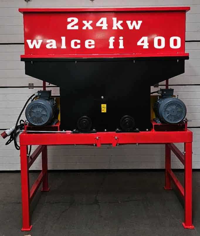Rozdrabniacz do ziarna gniotownik walce fi 400