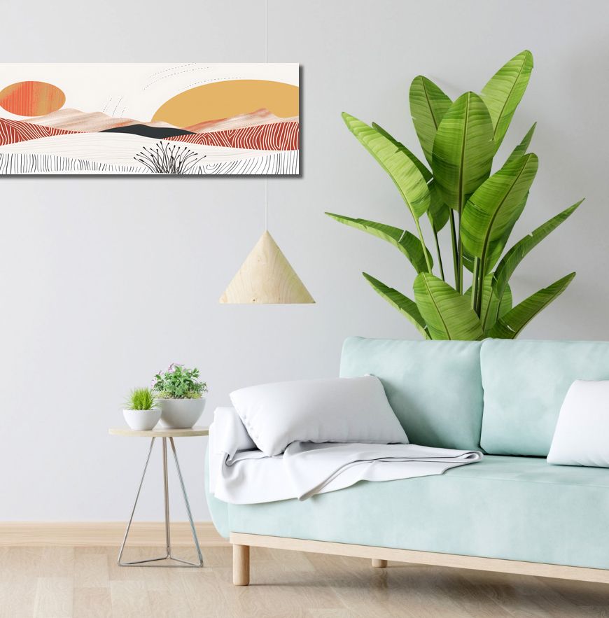 Obraz 100x30cm Pastelowy Wschód