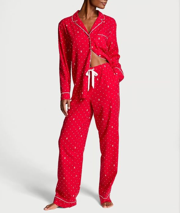 Піжамка VICTORIA'S SECRET Flannel Long PJ Set