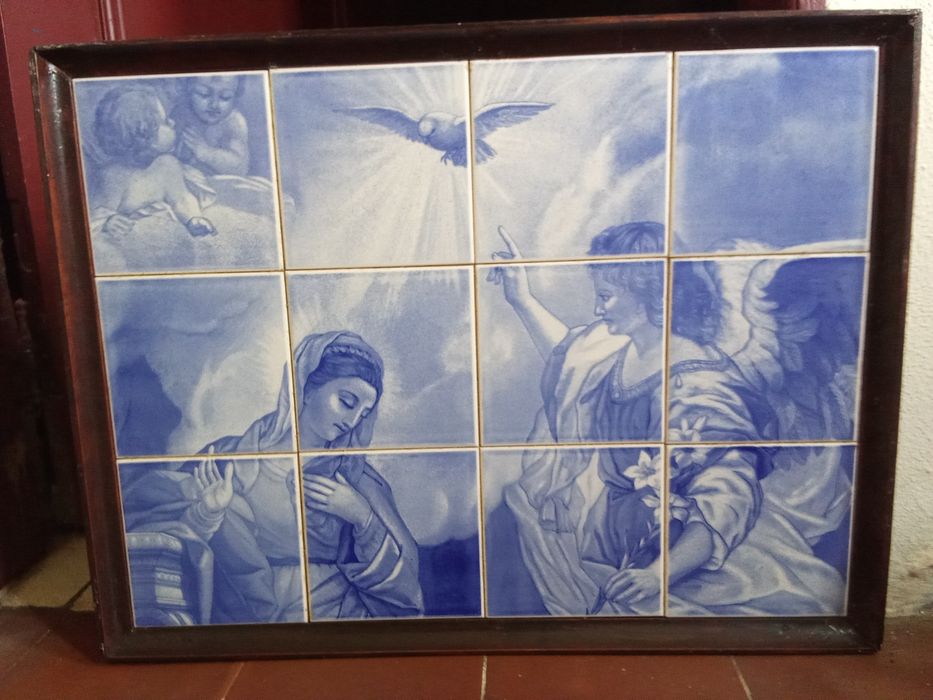 Quadro religioso de azulejos