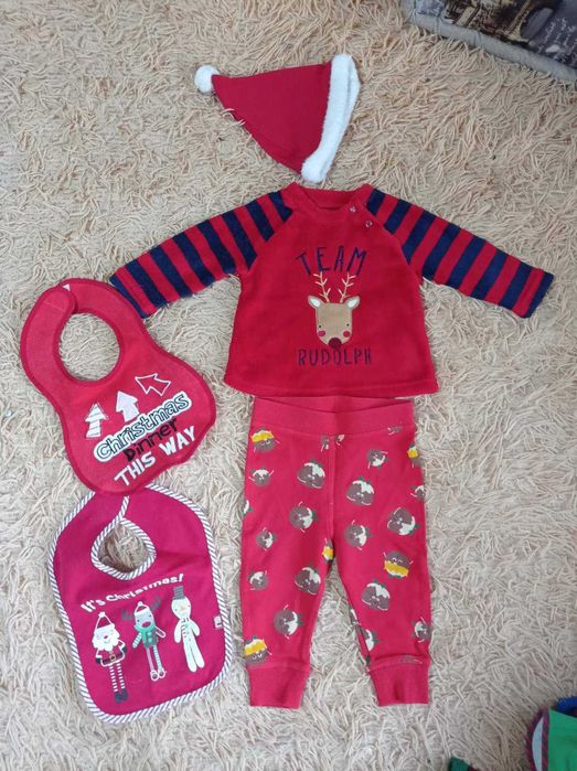 74-80 набор карнавальный новогодний штаны кофта нагрудник костюм