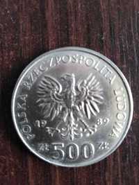 Moneta 500 złotych z 1989 roku