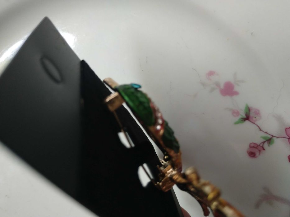 Брошь брошка бижутерия стразы птица