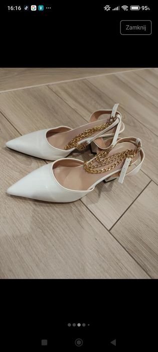 Buty ślubne, rozmiar 37, założone tylko raz dosłownie na 2 godziny.
