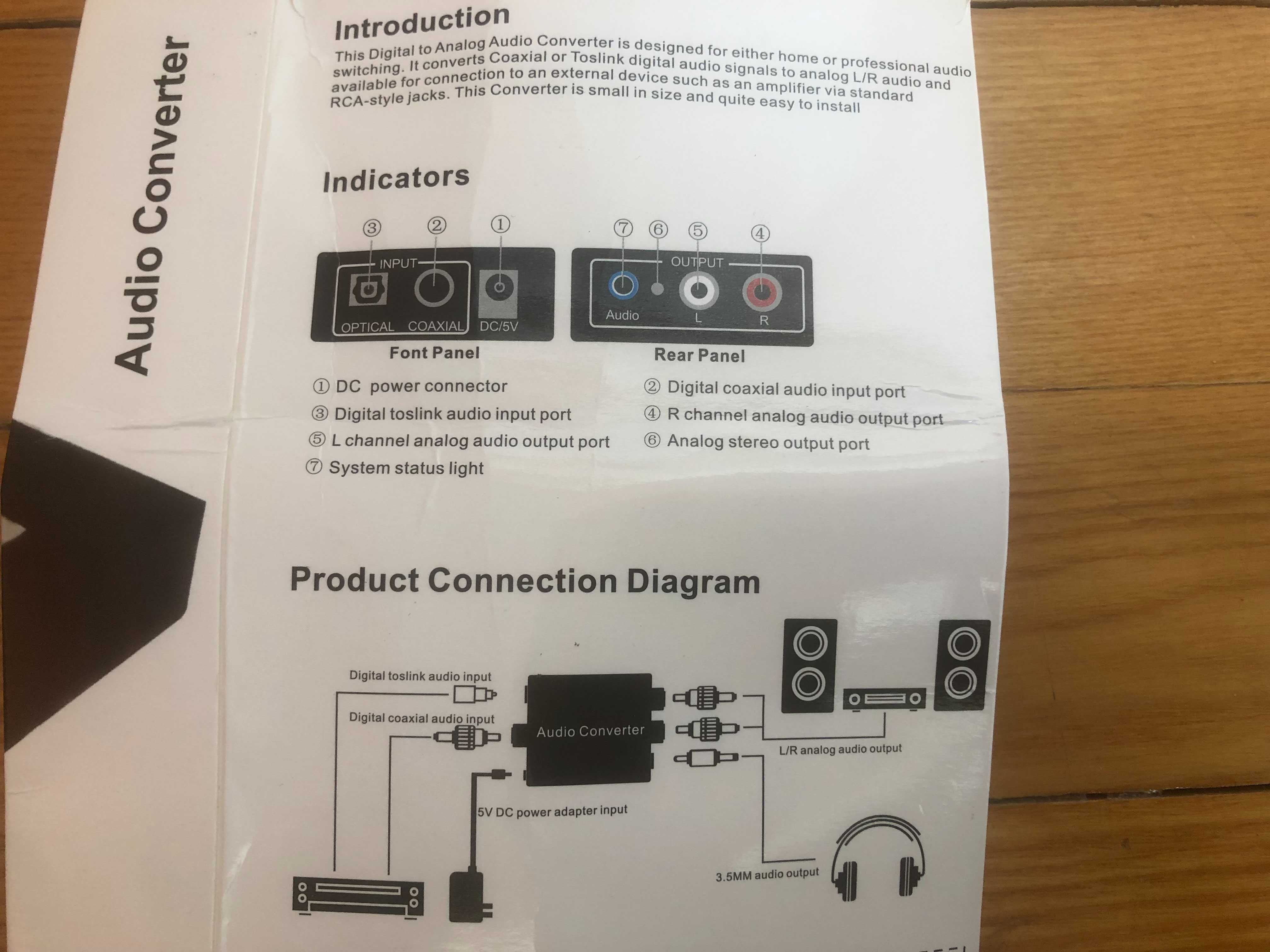 Konwerter audio digital-analog DAC-02 - do TV słuchawki