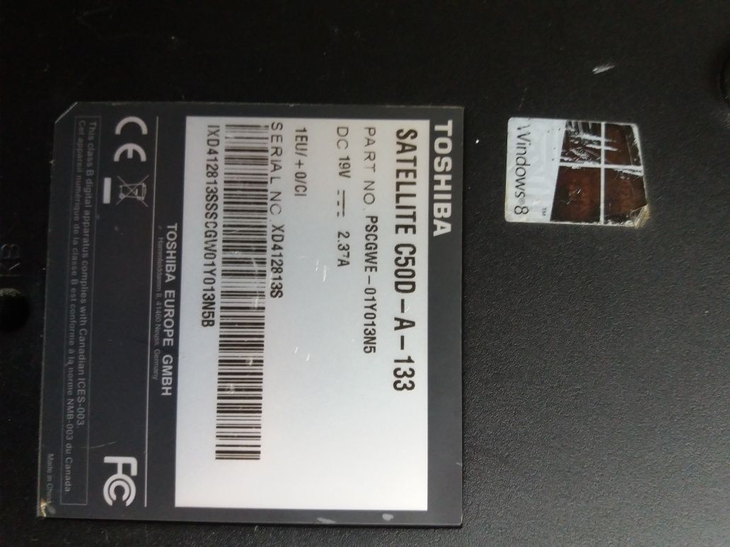Laptop toshiba satellite C50D