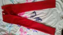 Nowe bordowe spodnie cienki jeans VILA XS 34