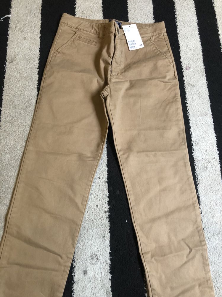 Spodnie H&M brazowe