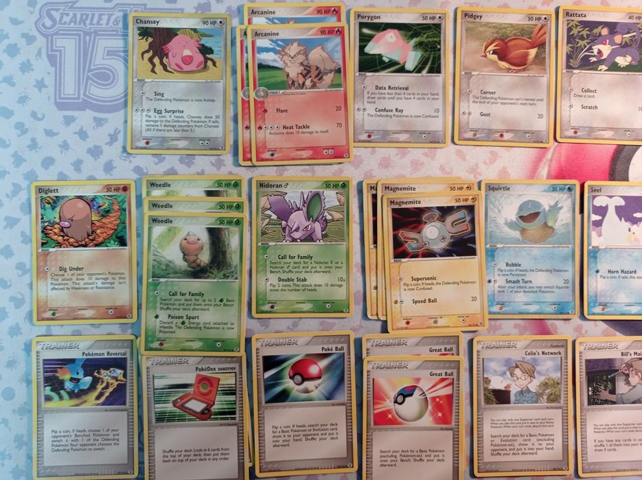 stare karty pokemon, wielka kolekcja, Lublin, base set, skyridge, gym