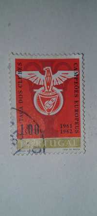 Vendo Selo do Benfica comemorativo de Campeões Europeus época 1961/196
