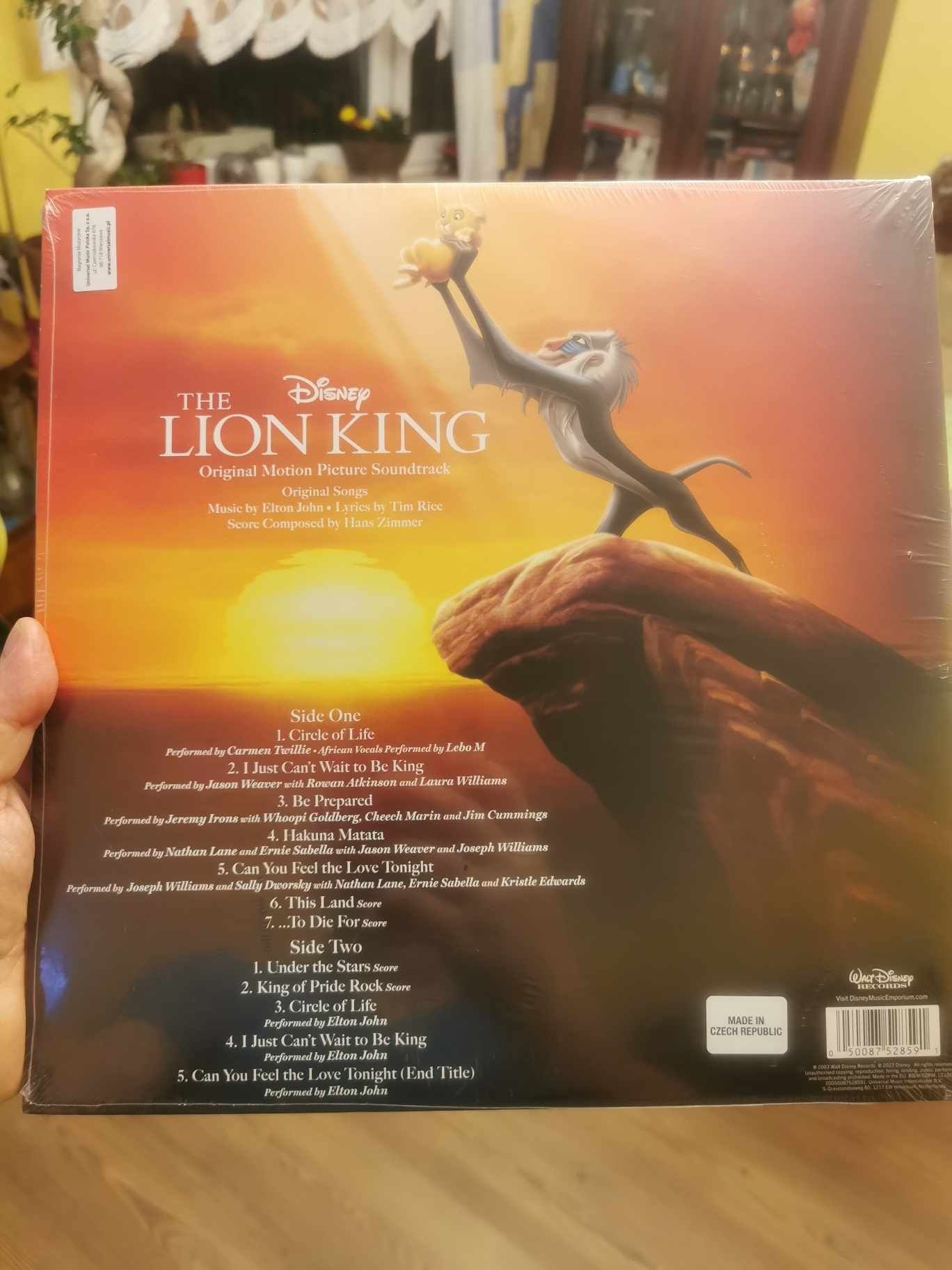 Winyl The Lion King Soundtrack Kolor Nowy!