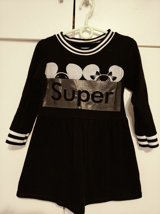 Sukienka czarna dziewczynka