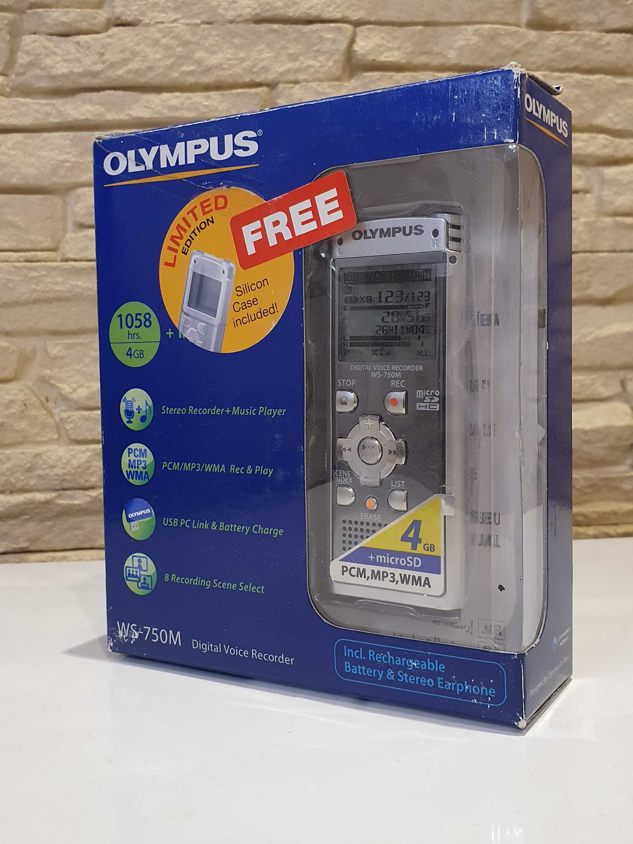 Диктофон OLYMPUS WS-750M grey 4 GB. Новий! Оригінал!
