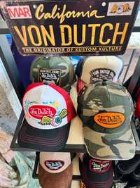 Bonés, caps Von Dutch marca oficial , t-shirts ect...