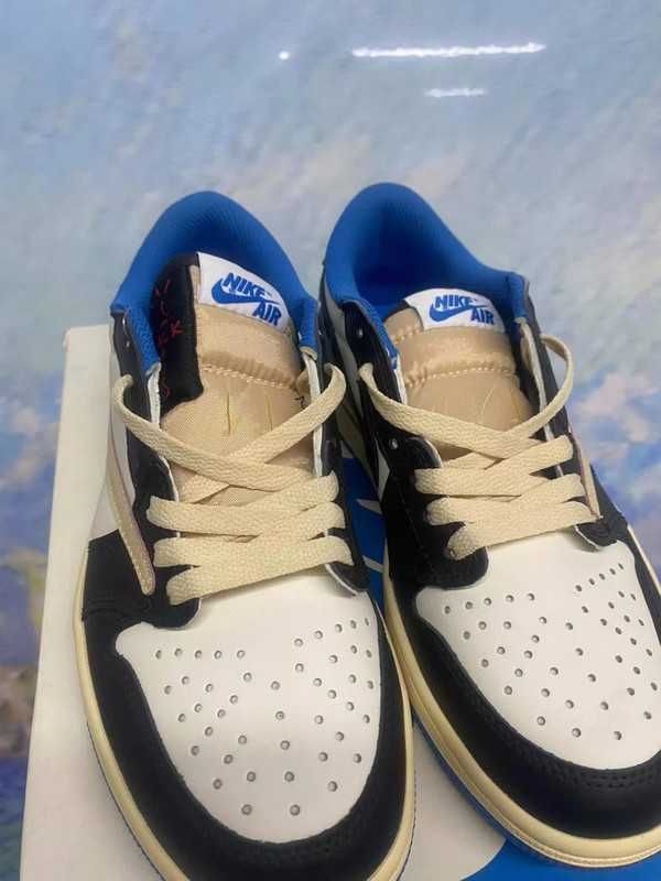 TravisScott\Jordan1*Retro*DamskieNikeAIrniebieski UnisexTrampki.43