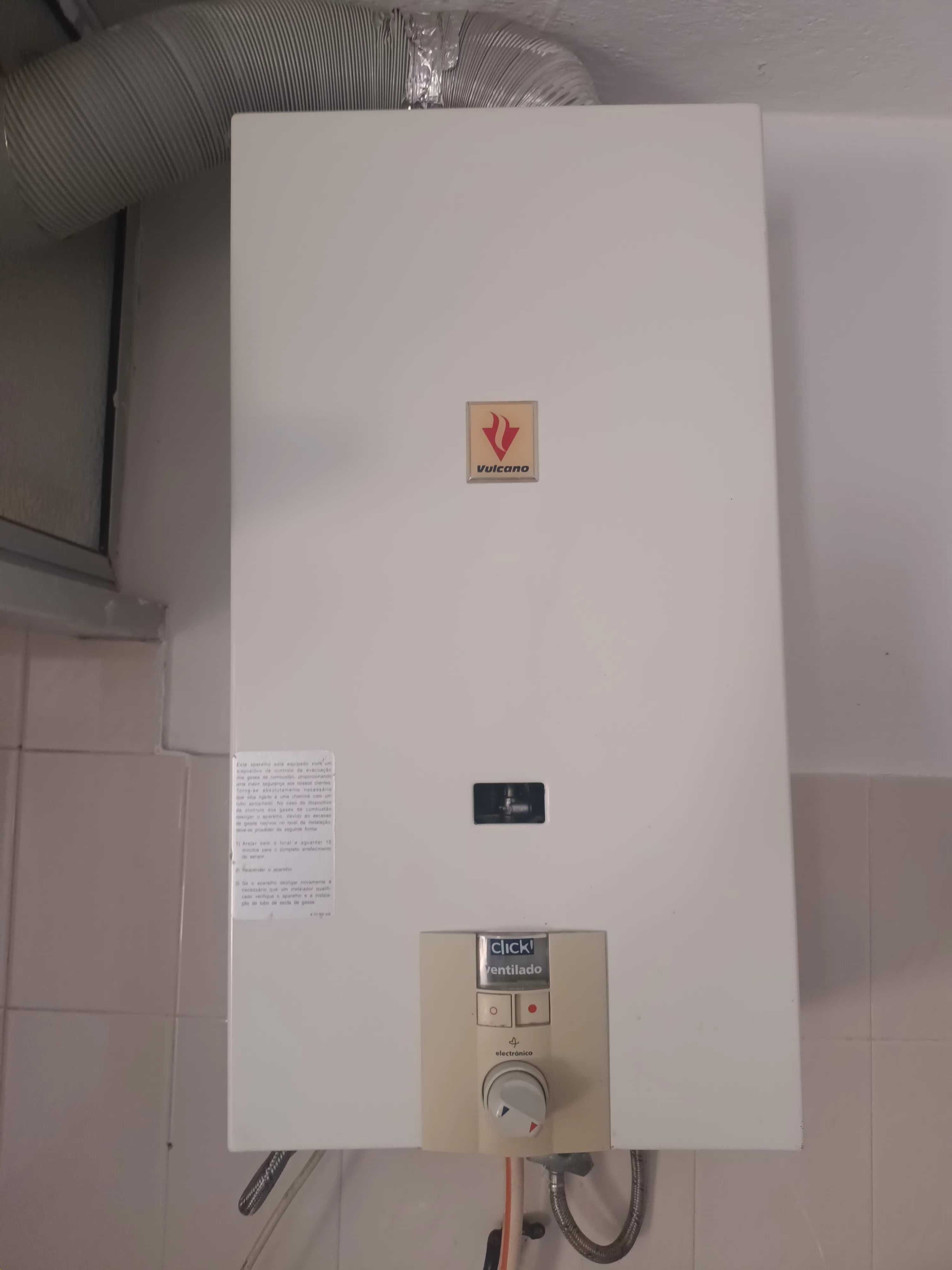 Esquentador elétrico a gás