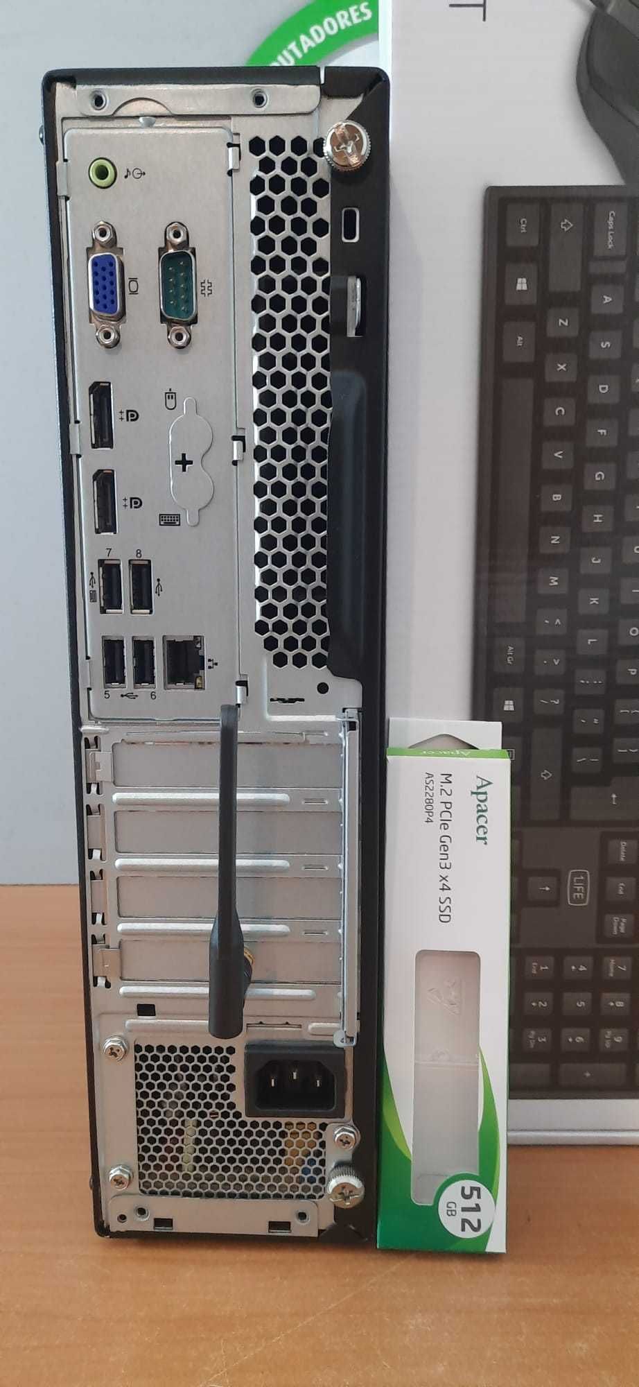 Pç Lenovo M720s 8ªG|I5.8500-4.0G|16G|NVMe256+HDD500|5G|BT|Kit|TPM|W11