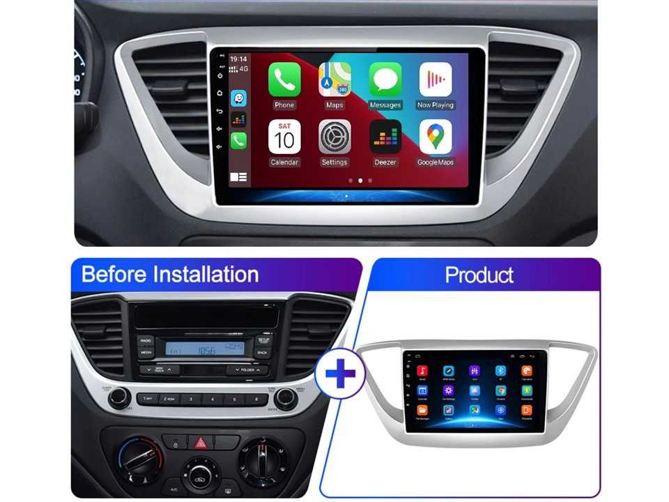 Radio samochodowe Android Hyundai Verna Solaris (9") 2016.-2020