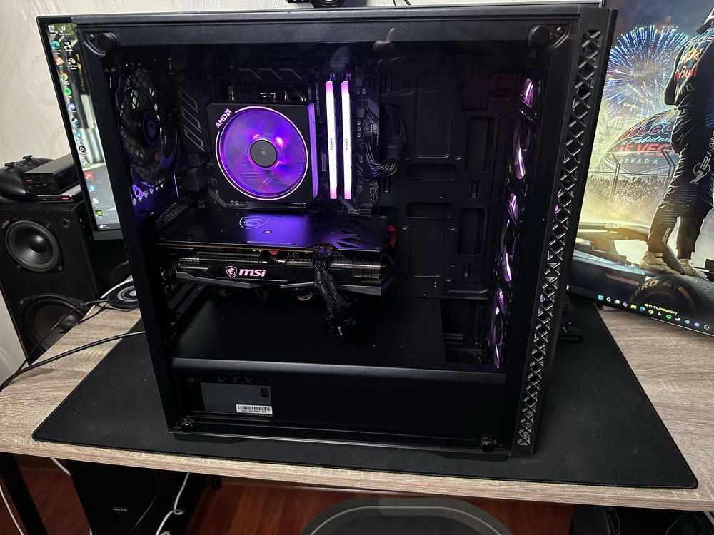 Персональний комплютер. AMD Ryzen 7 2700x. AMD 6600xt