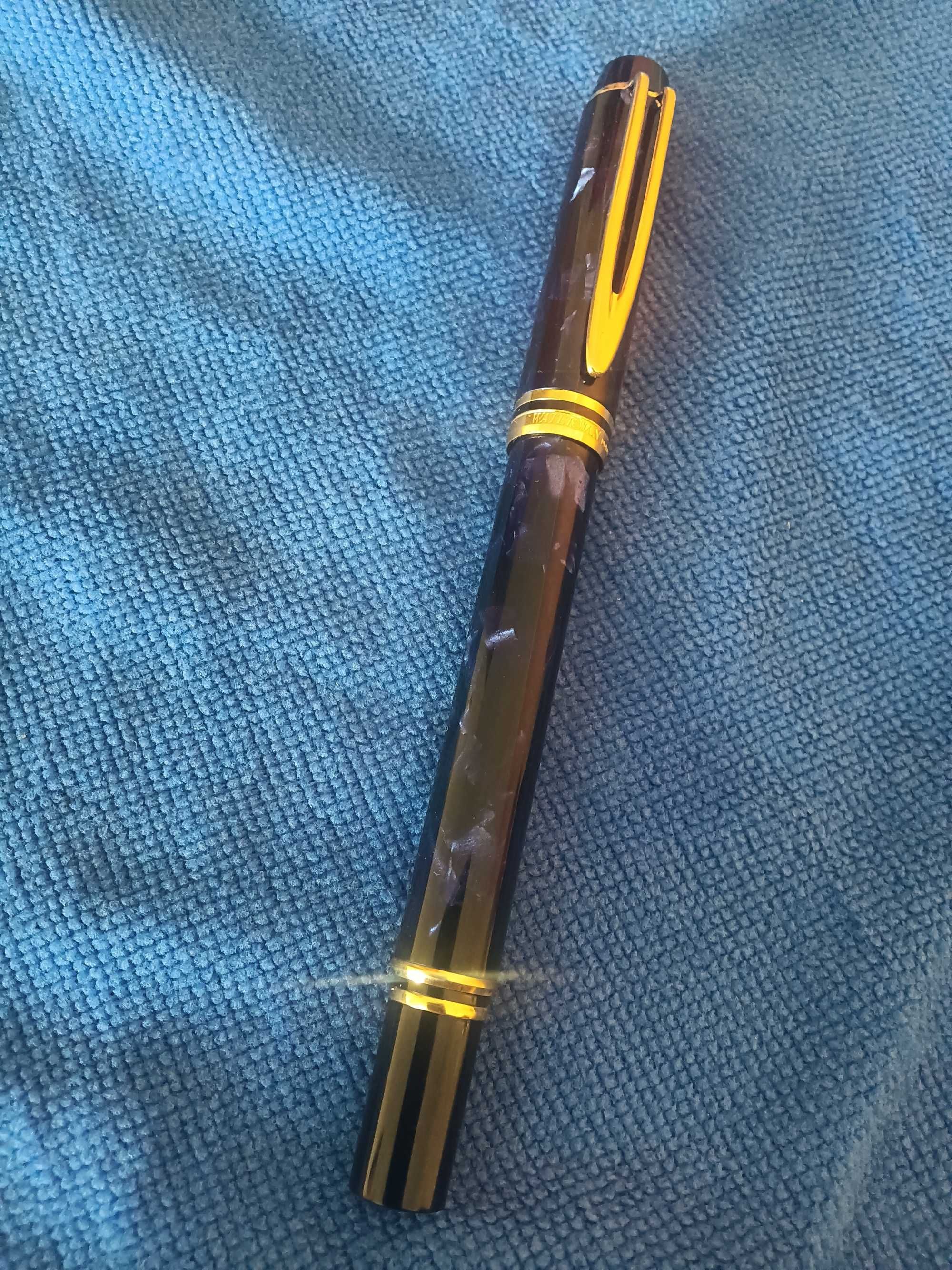 Caneta Waterman Le Man 200 Rhapsody Azul aparo em ouro