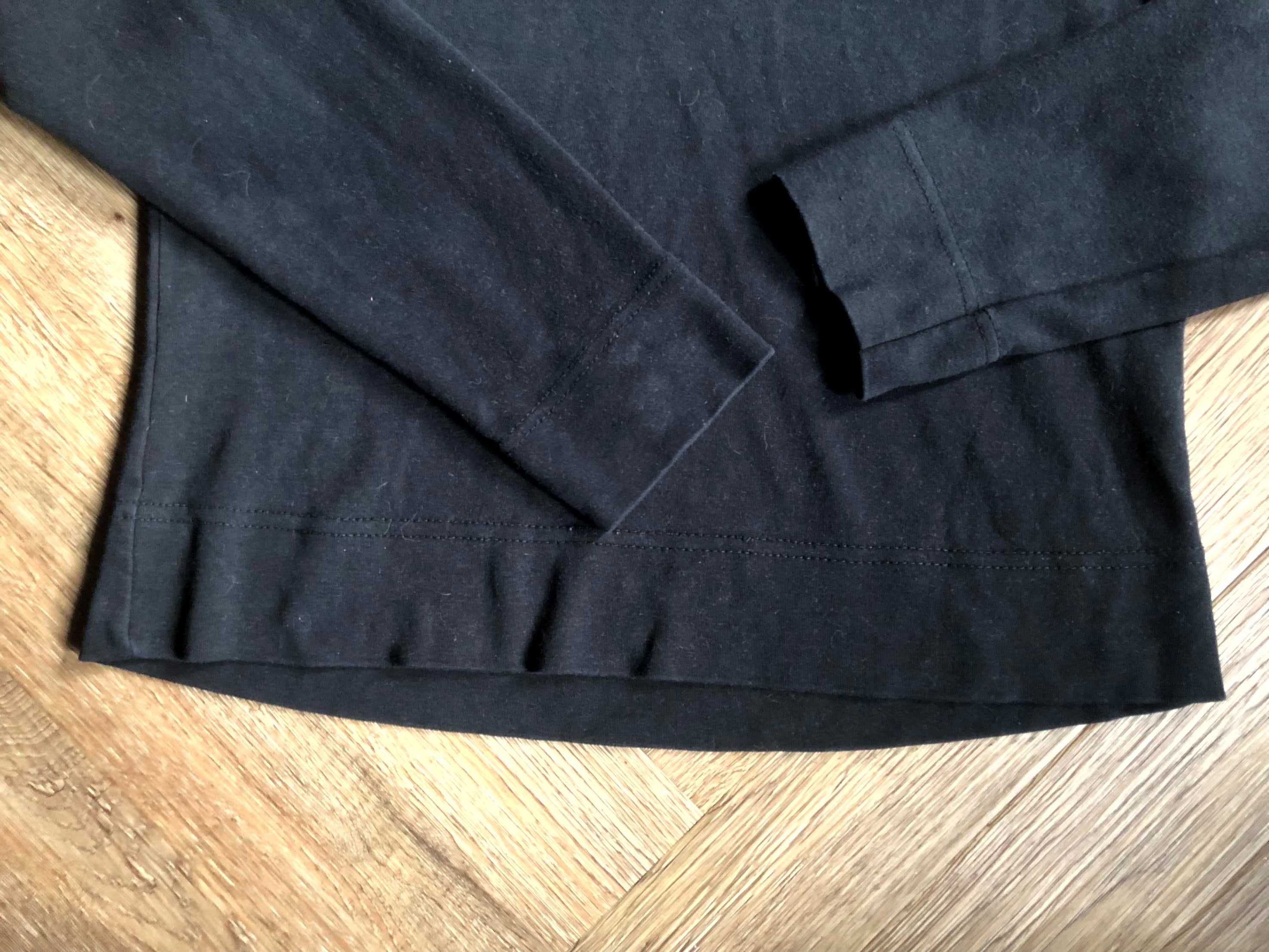 S. Oliver czarna bluza bluzka z długim rękawem logo L 40 stan BDB
