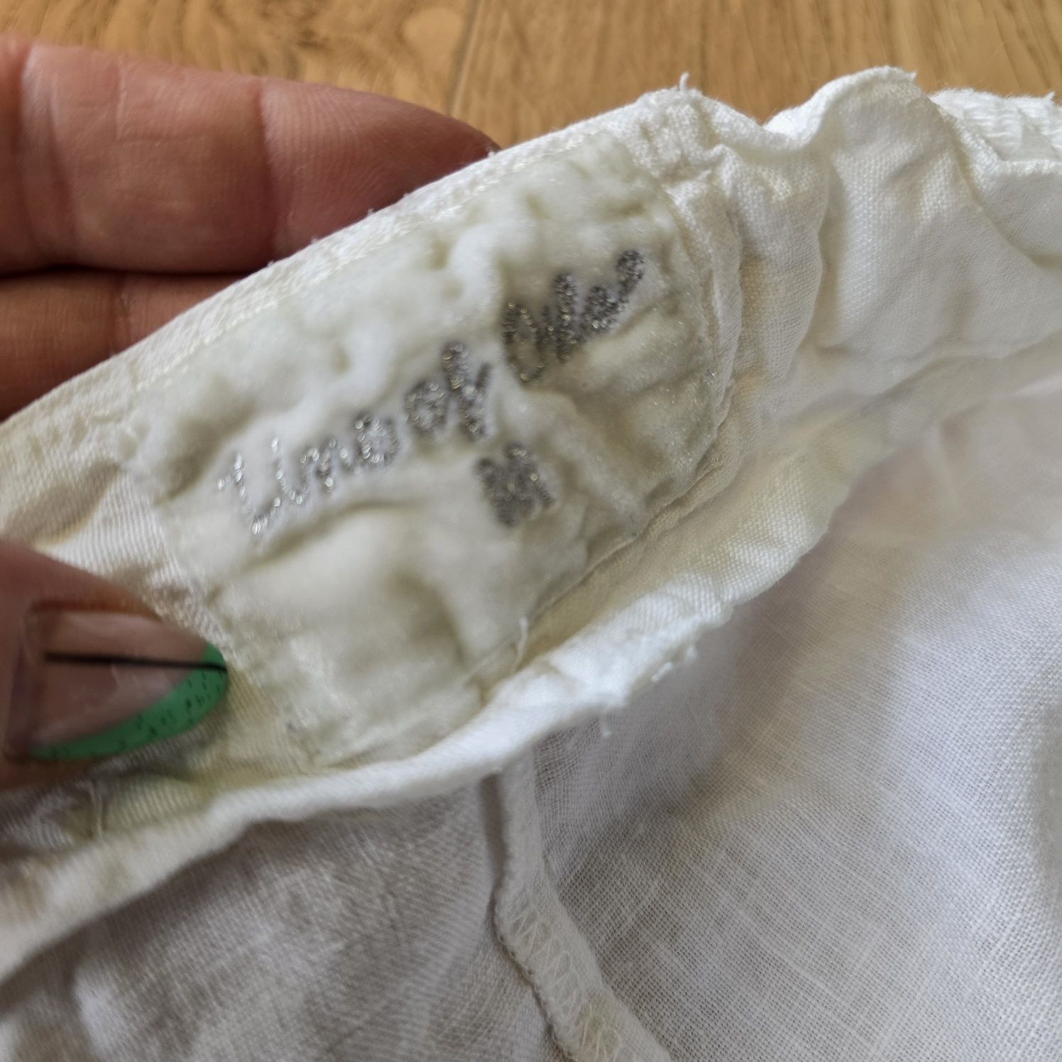 Spodnie Line of Oslo linen len m 38 baggy luźne low