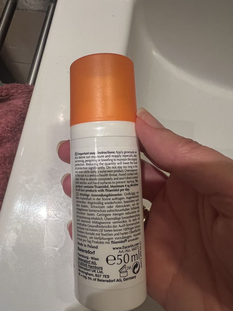 Eucerin fluid spf 50