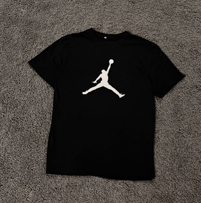 Футболка Джордан / Базова футболка Jordan / Футболка Джордан чорна