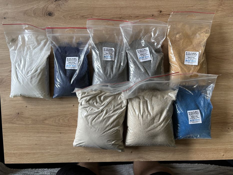 Piasek dekoracyjny - Kwarc barwiony