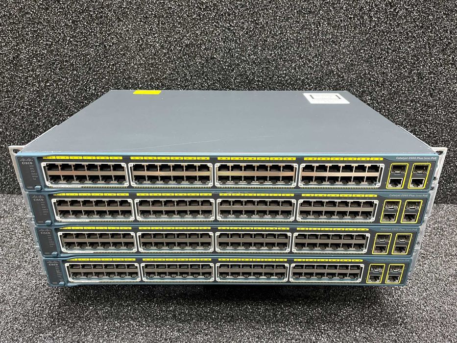 Комутатор Cisco WS-C2960+48PST-L (370W PoE) - Юнісфера