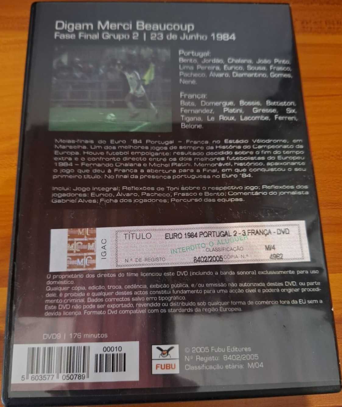 Euro 84 - Portugal vs França