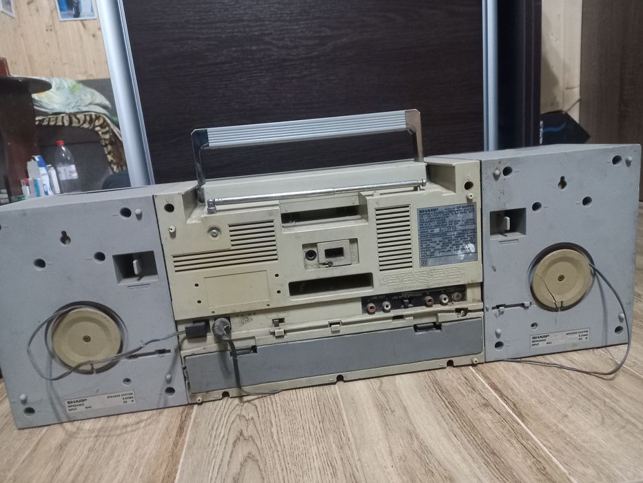 Двухкасетный магнитофон Sharp GF 800 куплен в 1985 в Авганистане
