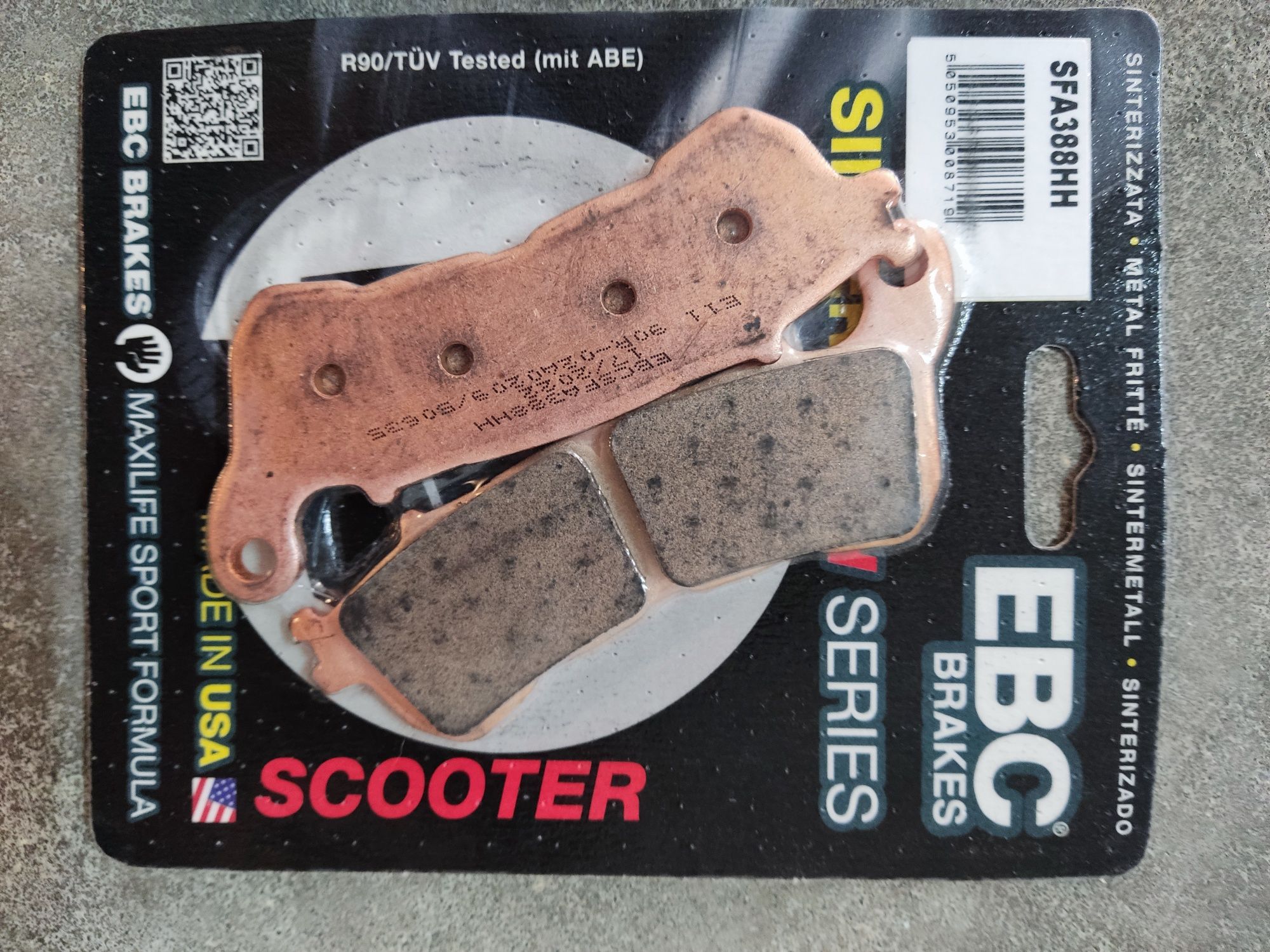 Pastilhas de travão scooter EBC SFA388HH