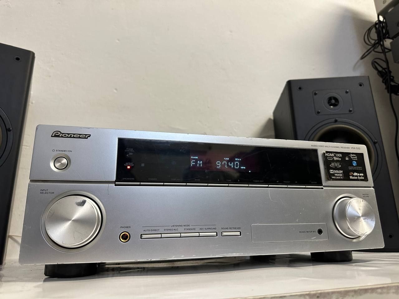 5.1 AV Amplituner PIONEER VSX-520s, 5* 130 Вт, HDMI, 3D