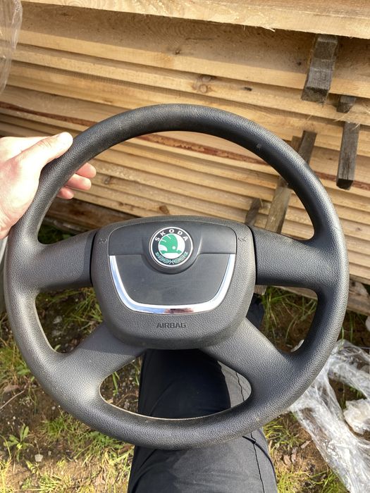 Подушка в руль airbag Skoda octavia a5 рестайл