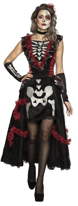 Vestido dia de los muertos Halloween Catrina