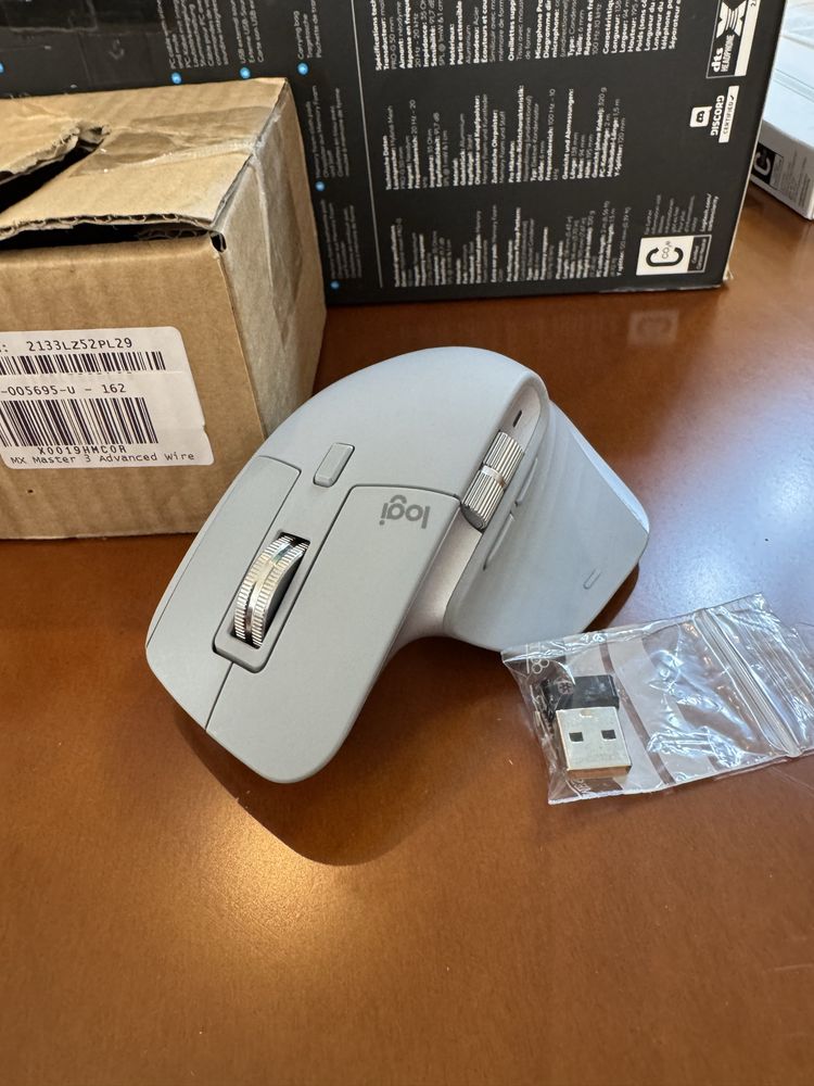 Logitech MX Master 3S Performance Wireless Mouse Bluetooth Pale Grey