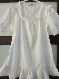 Sukienka Zara biała lato S
