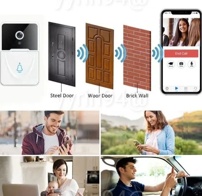 Умный беспроводной видеоглазок Mini Smart DOORBELL Tuya Smart / Wi-Fi