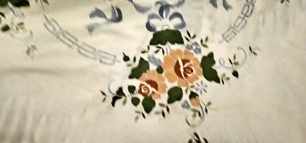 Toalha de mesa redonda com Guardanapos